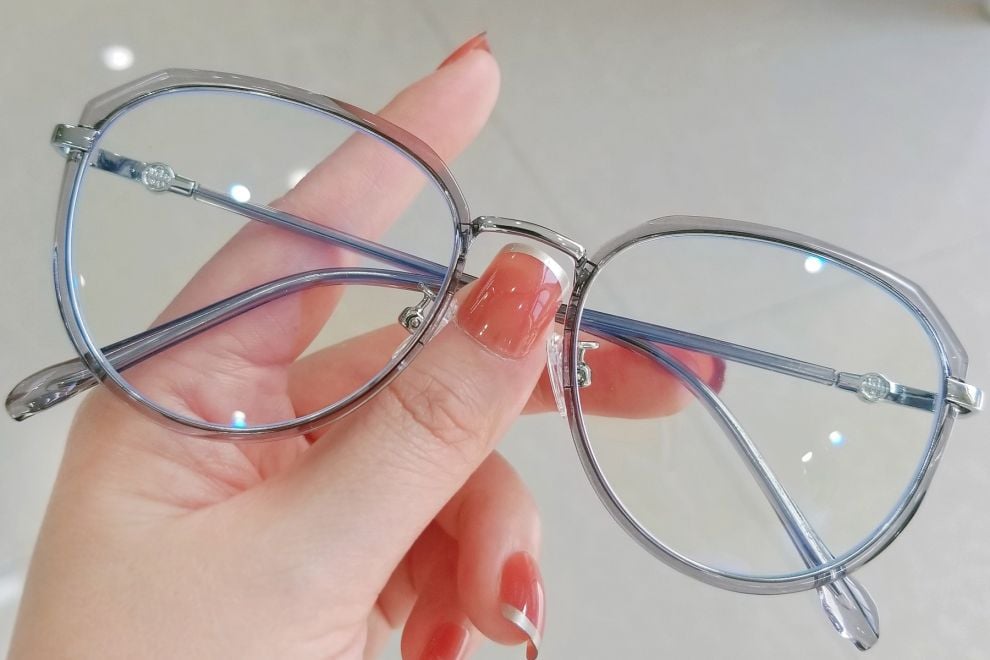 Oval Grey TR90 Glasses #BS0406-0575