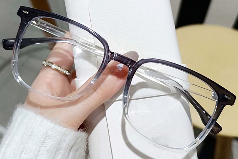 Rectangular Grey TR90 Glasses #BS0406-0580