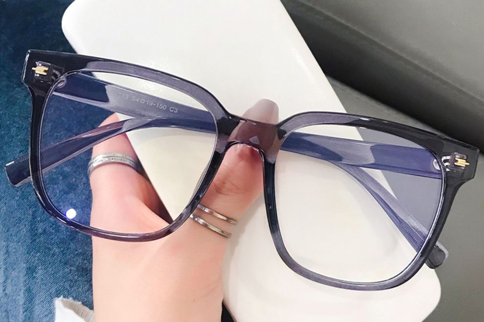 Rectangular Grey TR90 Glasses #BS0406-0581