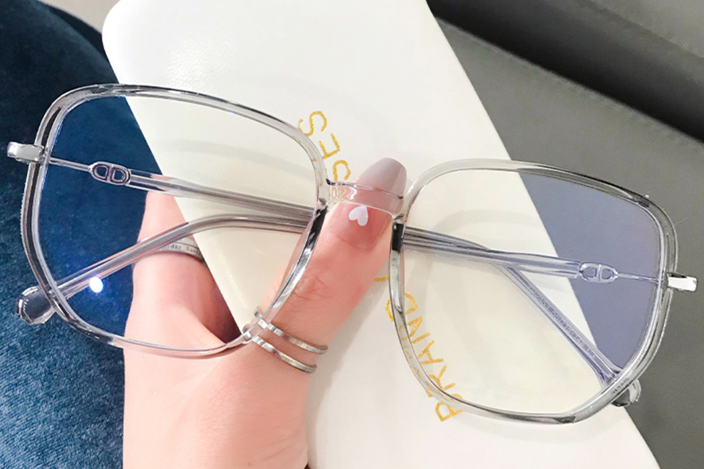 Rectangular Grey TR90 Glasses #BS0406-0591