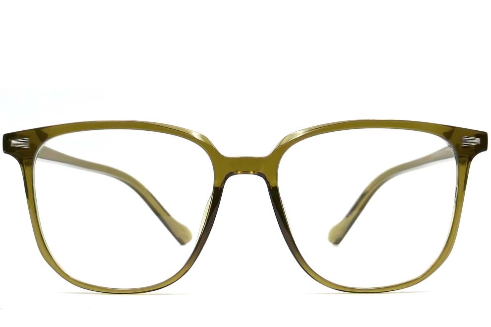 Rectangular Green TR90 Glasses #BS0406-0617