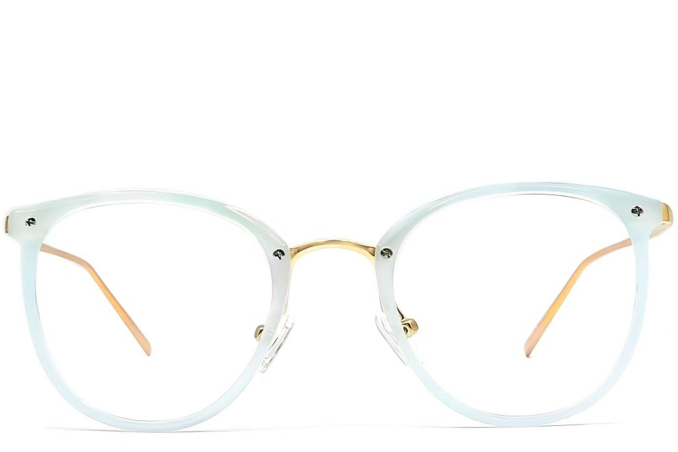 Gafas ovaladas azules TR90 para niños #BS0406-0622