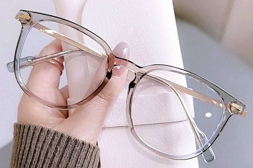 Oval Grey TR90 Glasses #BS0406-0652