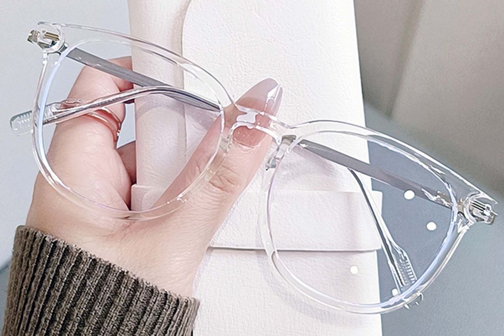 Gafas ovaladas transparentes TR90 #BS0406-0653