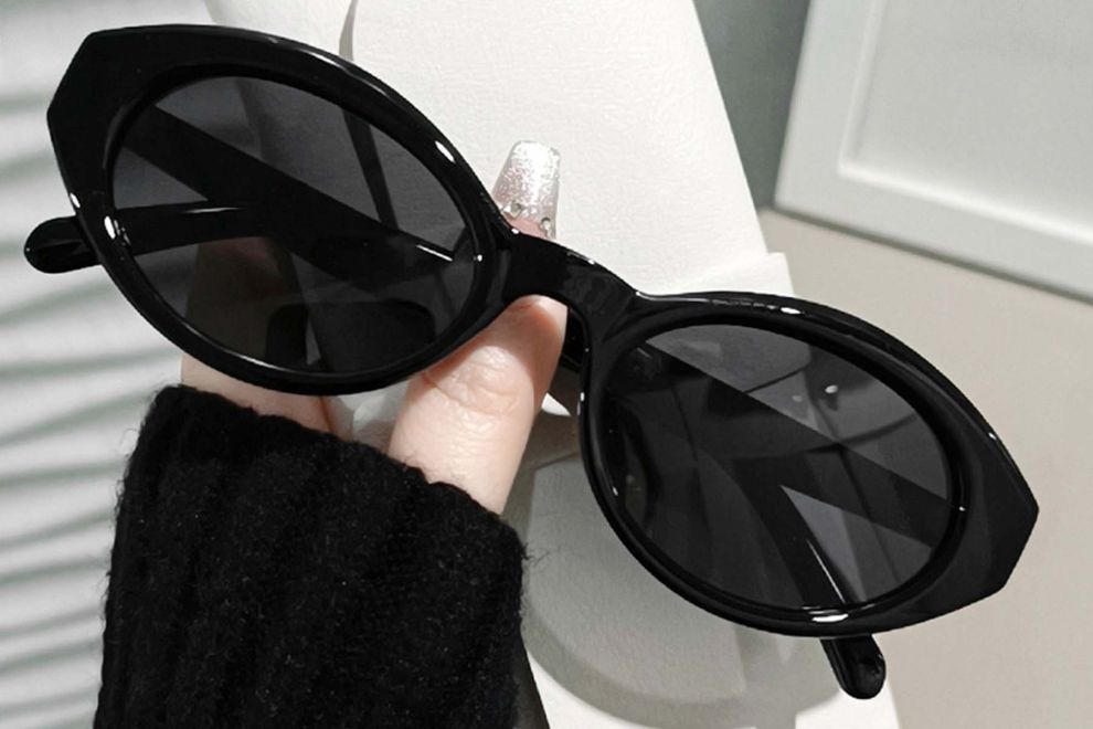 Oval Black TR90 Sunglasses #BS0406-0658