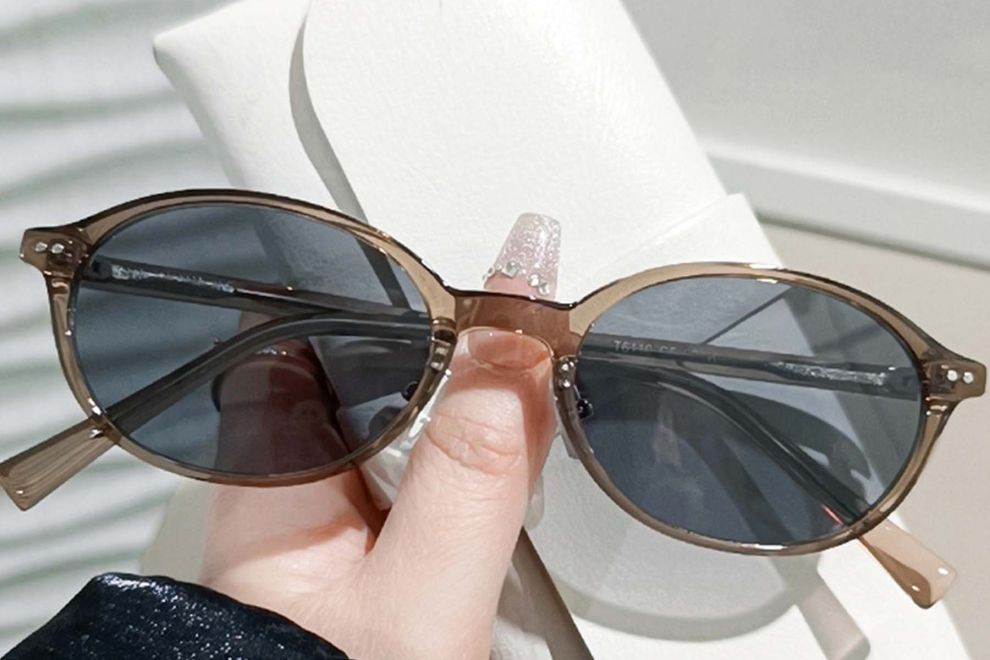 Oval Brown TR90 Sunglasses #BS0406-0675