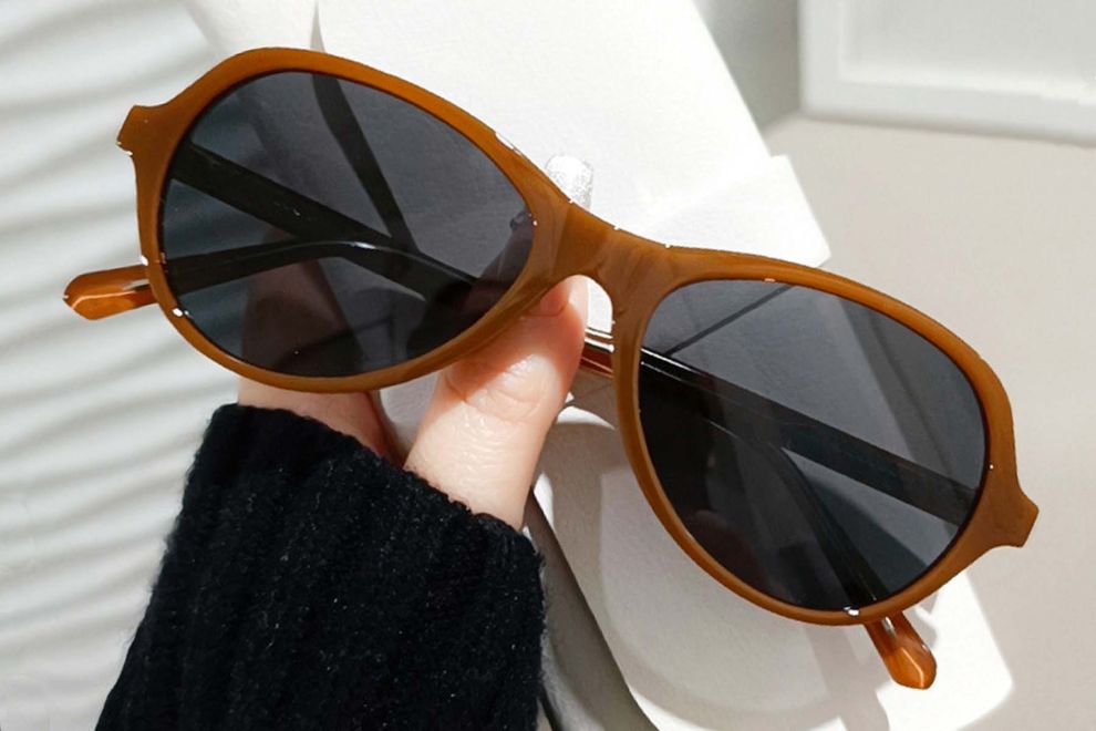 Oval Orange TR90 Sunglasses #BS0406-0683