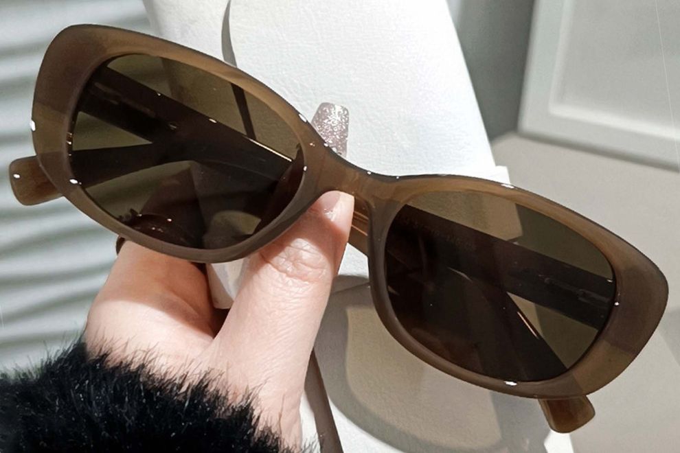 Oval Brown TR90 Sunglasses #BS0406-0695