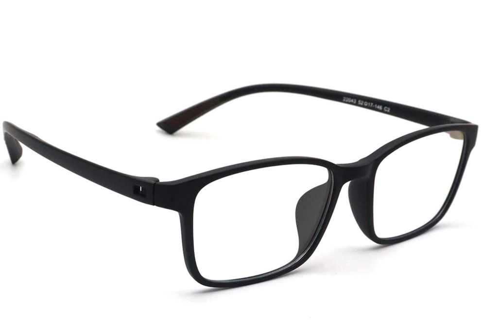 Rectangular Black TR90 Glasses #BS0420-0002