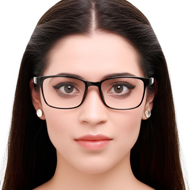 Rectangular Transparent TR90 Glasses #BS0420-0003