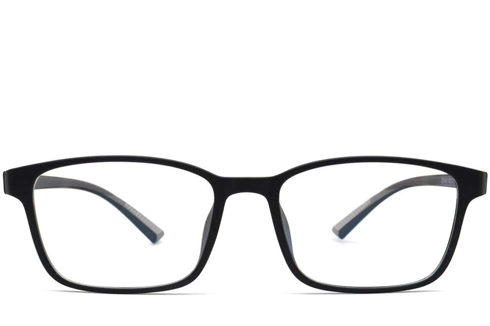 Rechteckige graue TR90-Brille #BS0420-0006