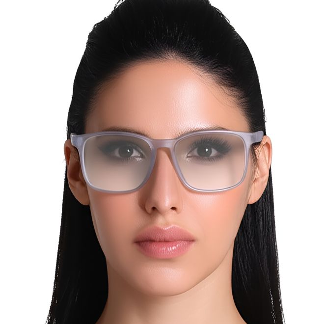 Rectangular Grey TR90 Glasses #BS0420-0011