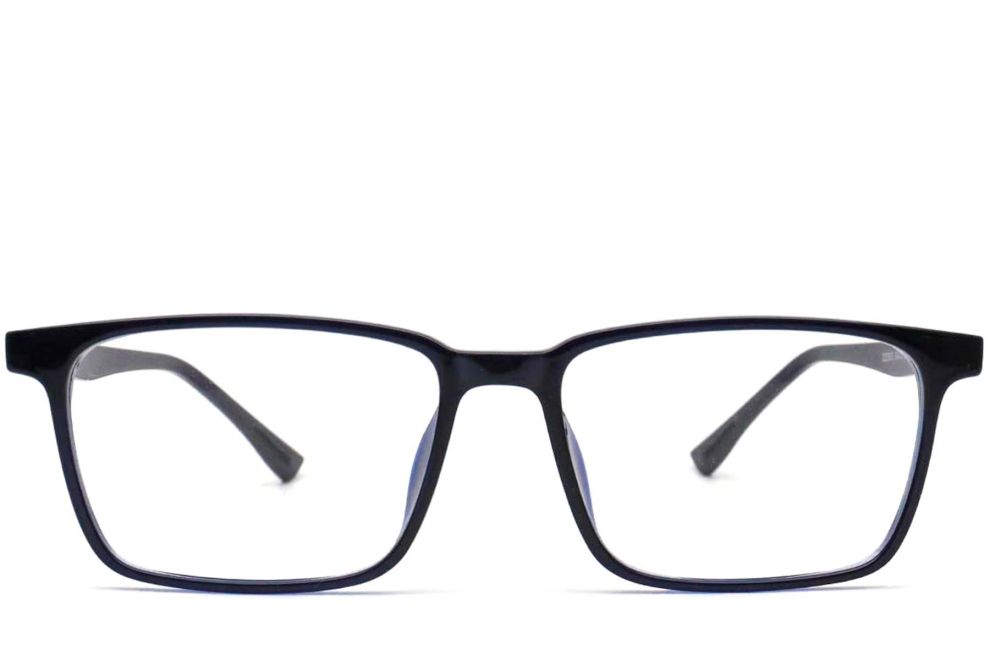 Rechteckige blaue TR90-Brille #BS0420-0014