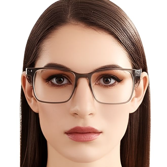 Rechteckige grüne TR90-Brille #BS0420-0016