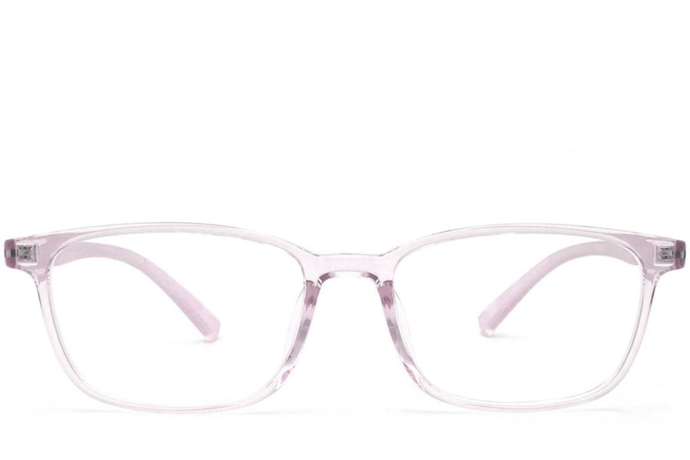 Rechteckige rosa TR90-Brille #BS0420-0021