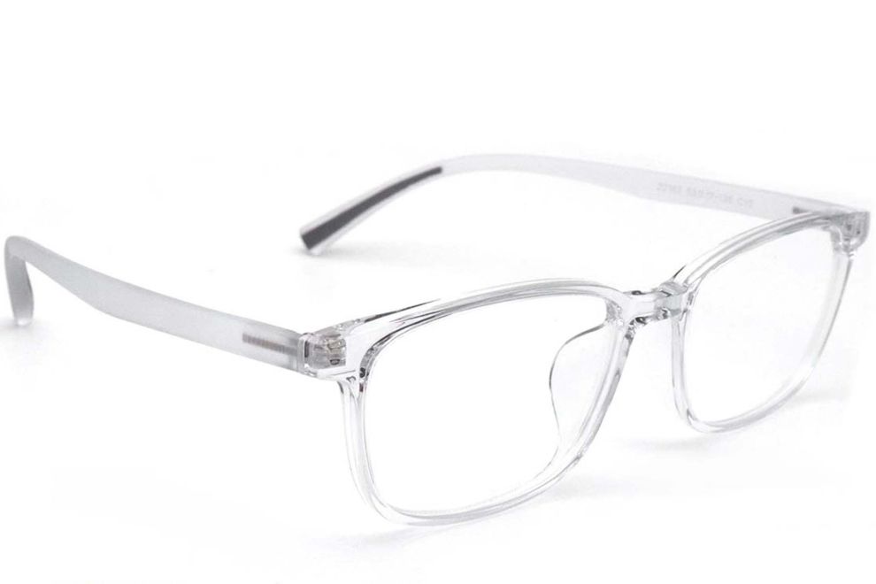 Rechteckige graue TR90-Brille #BS0420-0022