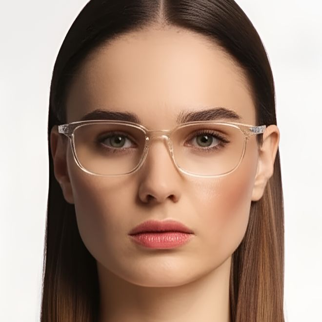 Rechteckige graue TR90-Brille #BS0420-0022