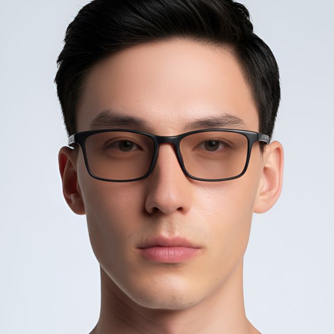 Rectangular Black TR90 Glasses #BS0420-0024