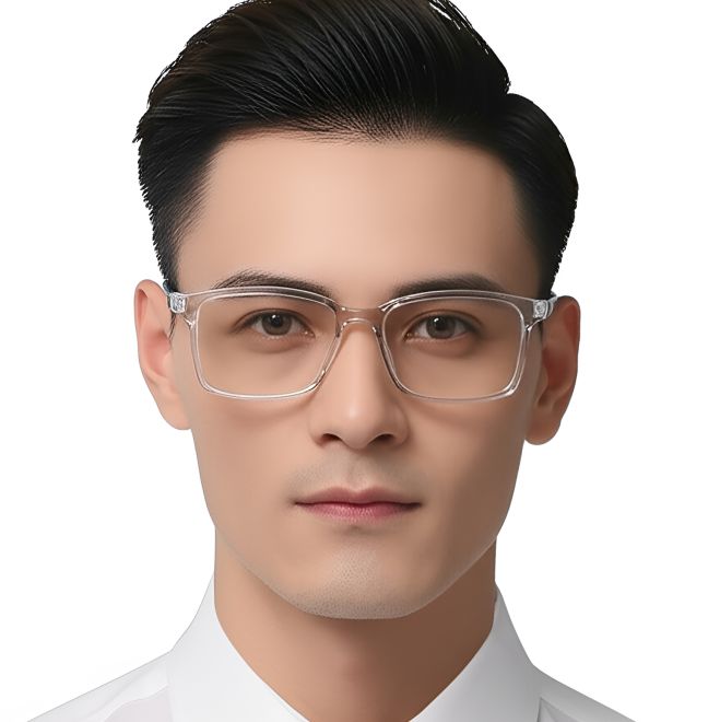 Rectangular Blue TR90 Glasses #BS0420-0026