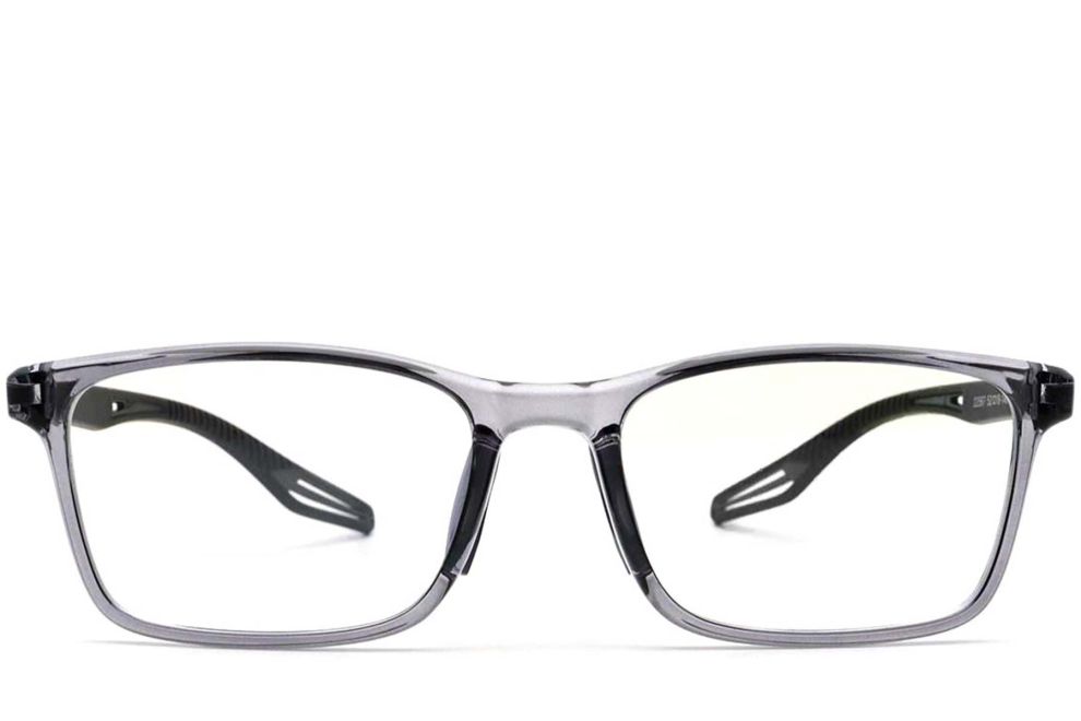 Rechteckige graue TR90-Brille #BS0420-0027