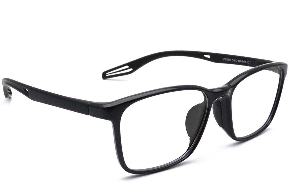 Rectangular Black TR90 Glasses #BS0420-0028