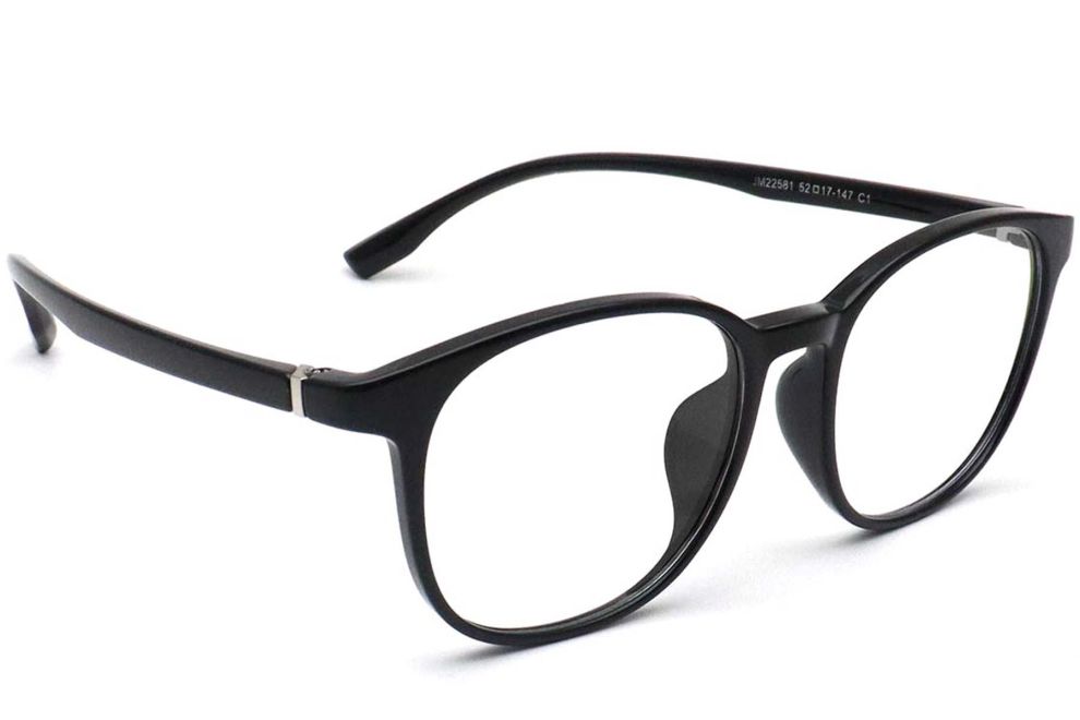 Ovale schwarze TR90-Brille #BS0420-0034