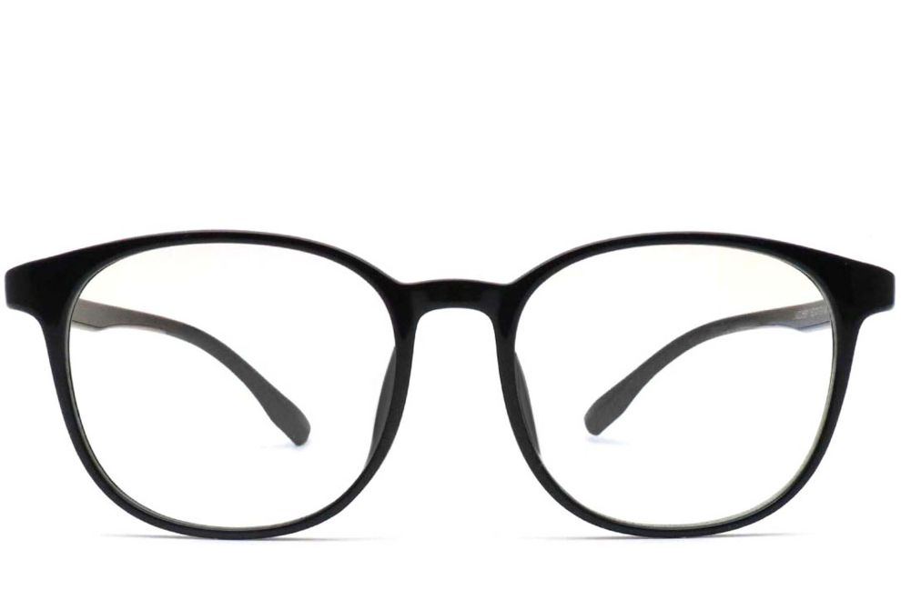 Ovale schwarze TR90-Brille #BS0420-0034