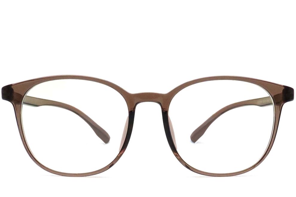 Ovale braune TR90-Brille #BS0420-0035