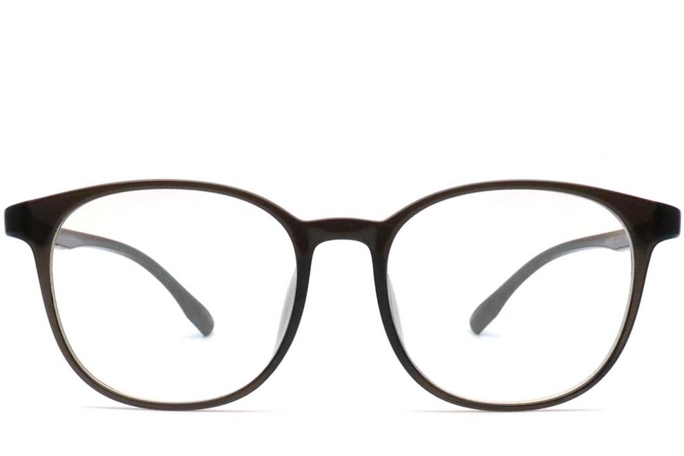 Lunettes ovales noires TR90 #BS0420-0036