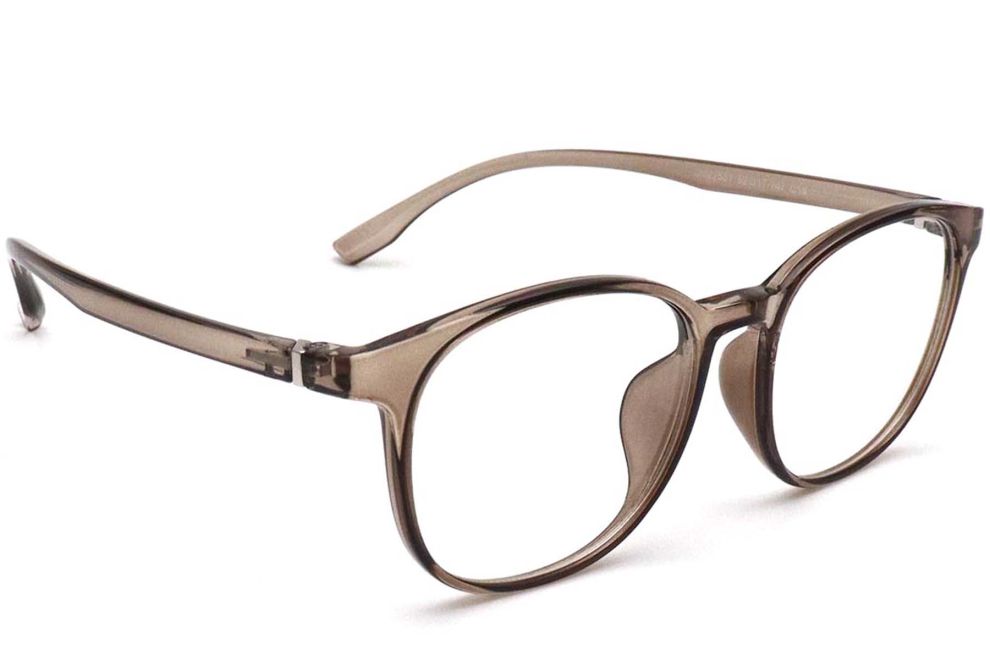 Ovale braune TR90-Brille #BS0420-0039
