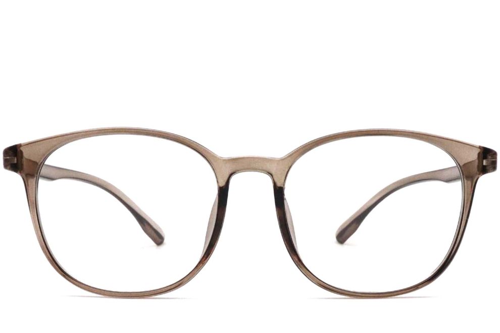 Ovale braune TR90-Brille #BS0420-0039