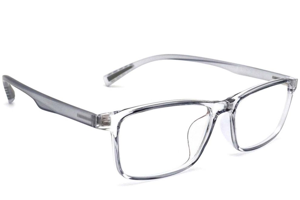 Rechteckige graue TR90-Brille #BS0420-0045