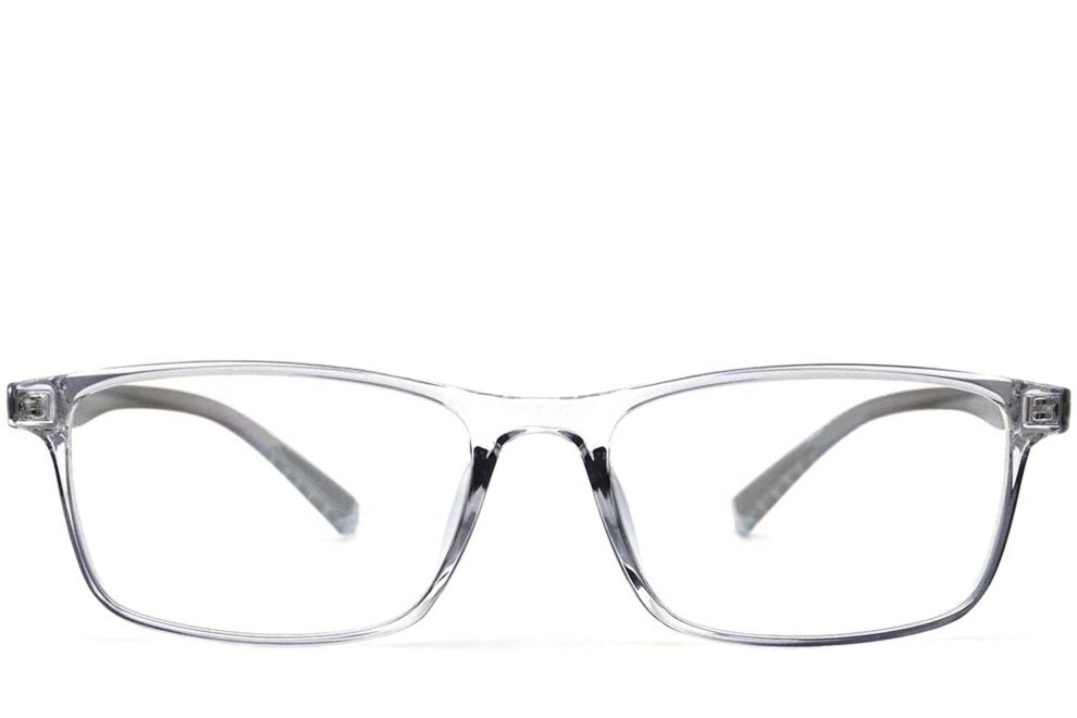 Rechteckige graue TR90-Brille #BS0420-0045