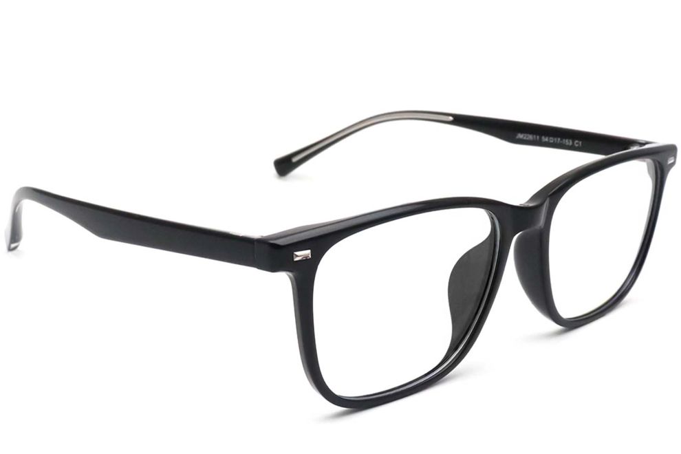 Rechteckige schwarze TR90-Brille #BS0420-0046