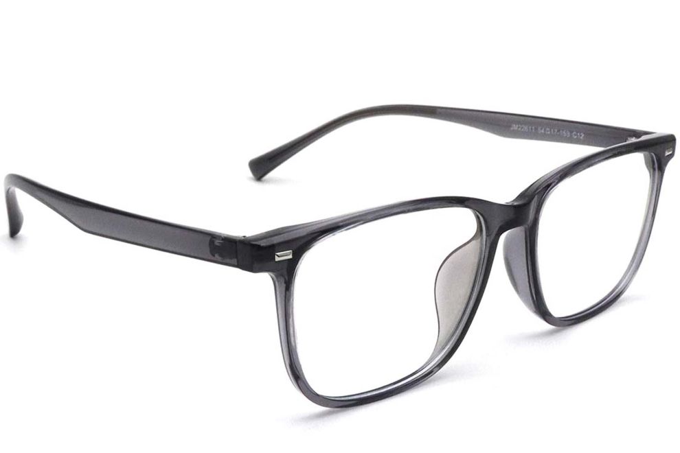 Rechteckige graue TR90-Brille #BS0420-0051