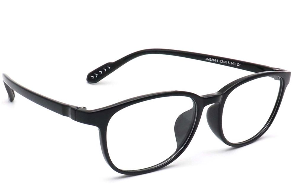 Rechteckige schwarze TR90-Brille #BS0420-0052