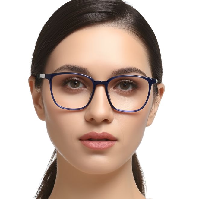 Rectangular Blue TR90 Glasses #BS0420-0060