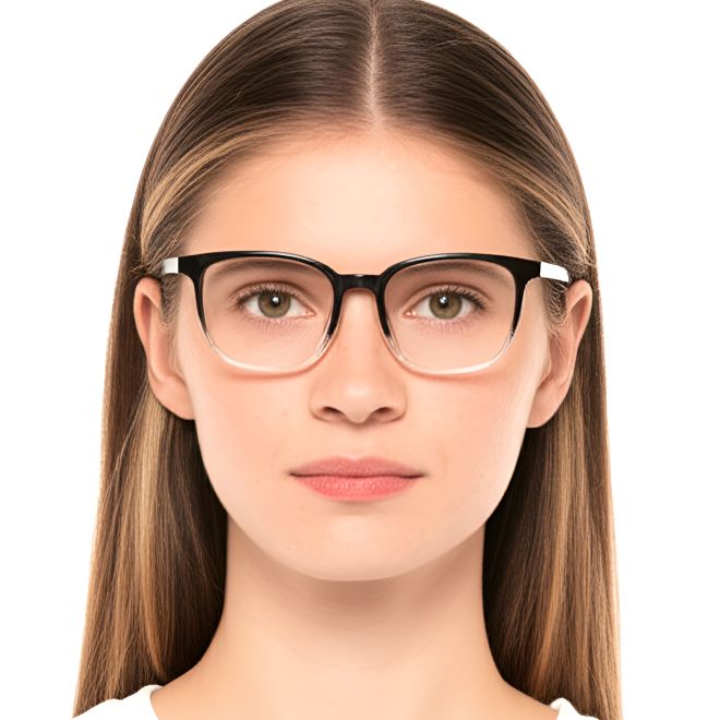 Rectangular Transparent TR90 Glasses #BS0420-0061