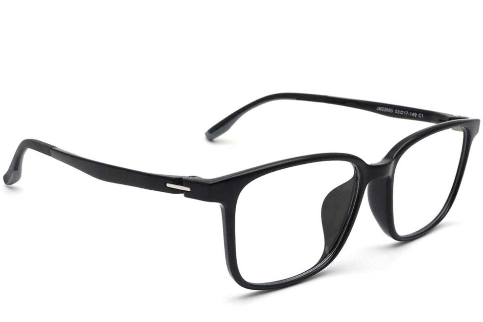 Rechthoekige zwarte TR90-bril #BS0420-0064