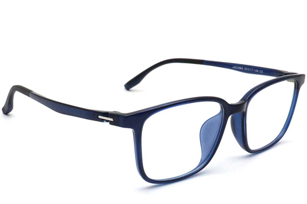 Rechteckige blaue TR90-Brille #BS0420-0066
