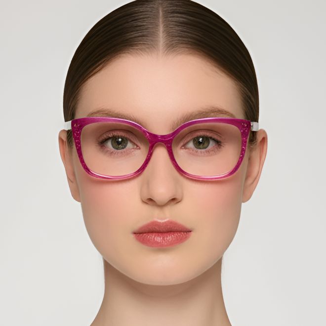 Lunettes papillon en acétate violet #BS0420-0069