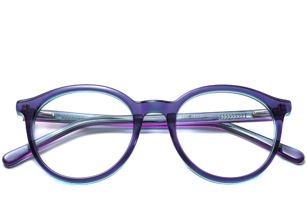Oval Green Acetate Glasses #BS0420-0096
