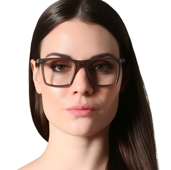 Rectangular Brown Acetate Glasses #BS0420-0099
