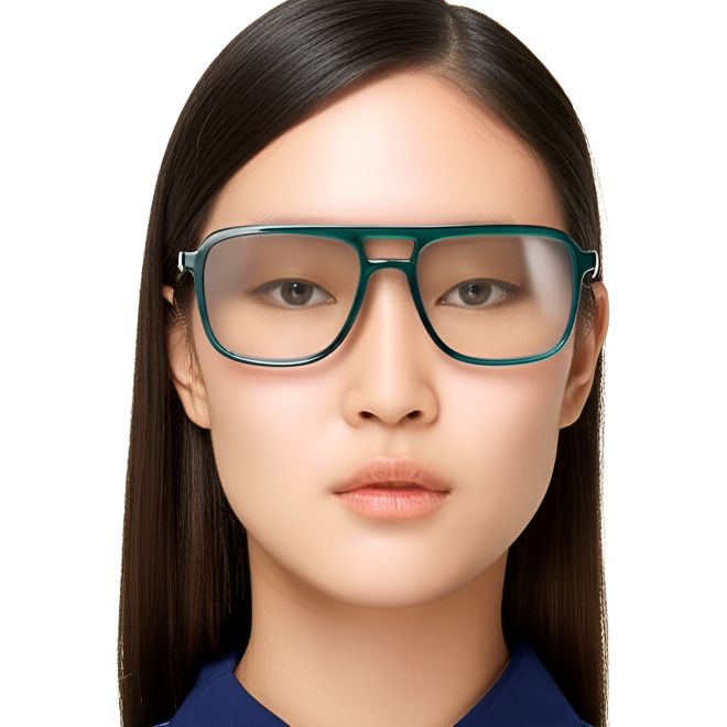 Aviator Green Acetate Glasses #BS0420-0101
