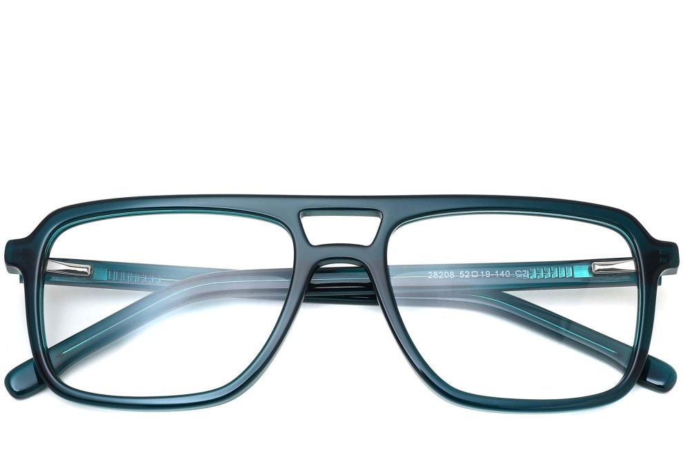 Aviator Green Acetate Glasses #BS0420-0101