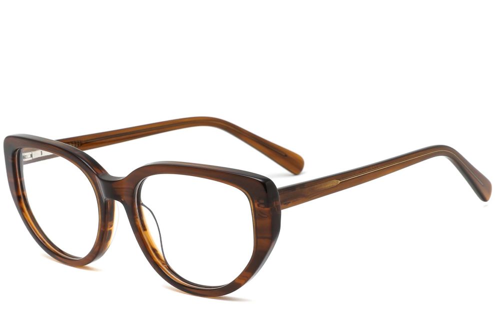 Schmetterlingsbraune Acetatbrille #BS0420-0104