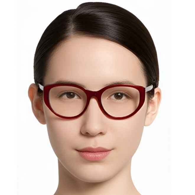 Schmetterlingsrote Acetatbrille #BS0420-0105