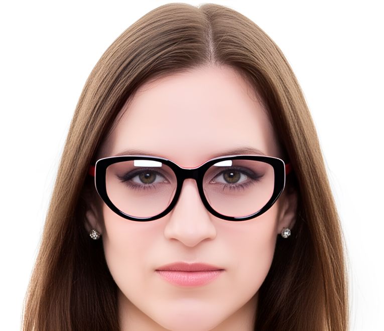 Butterfly Black Acetate Glasses #BS0420-0106