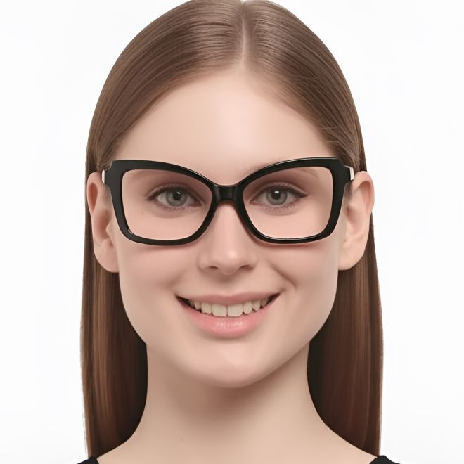 Butterfly Black Acetate Glasses #BS0420-0107