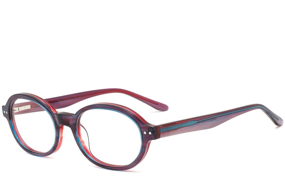 Ovale lila Acetatbrille #BS0420-0111
